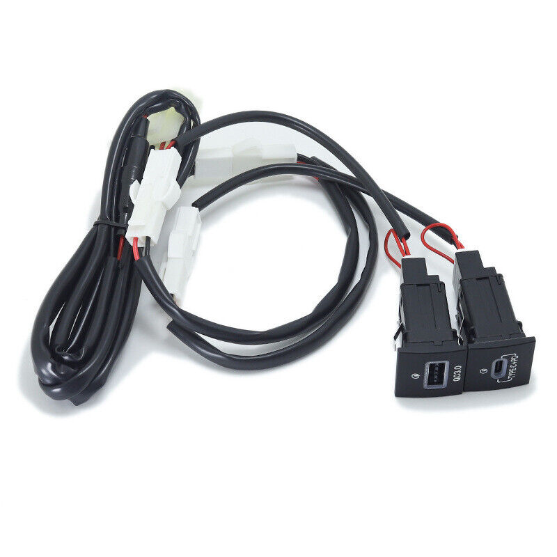 LED QC3.0 USB Port Hub Charger+PD For Golf / GTI / R-Line 2006-2013 MK5 MK6