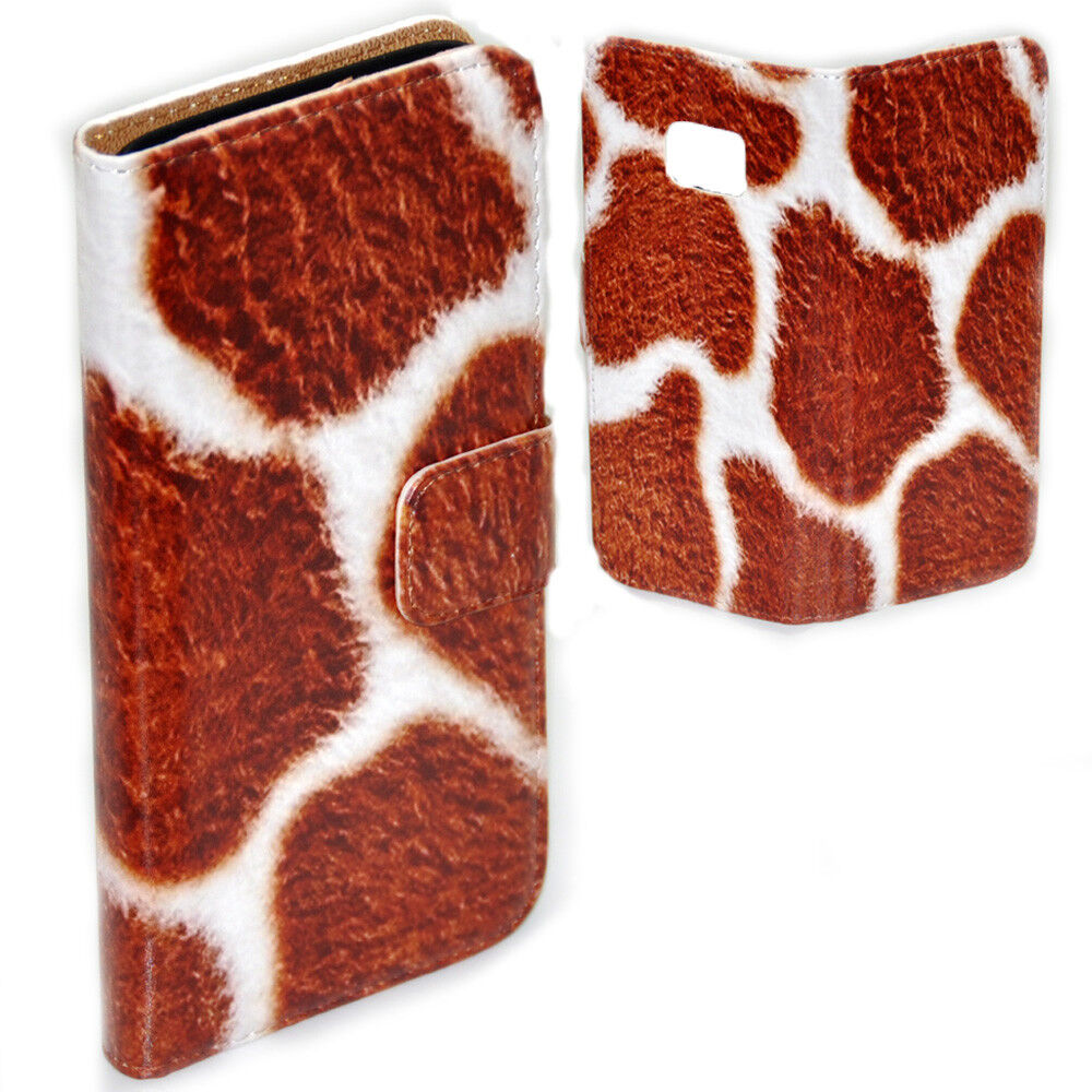 For Apple iPhone Series Case Animal Fur Skin Print Flip Wallet Phone Case Cover