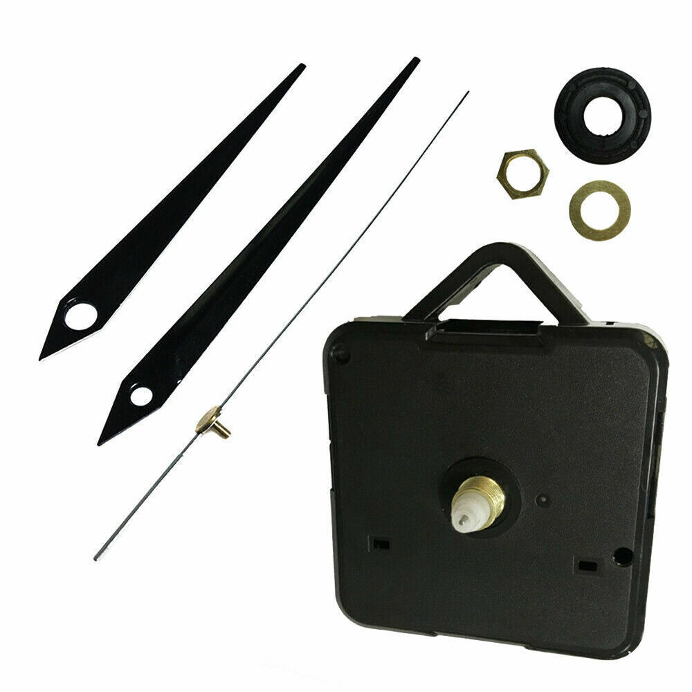 Silent Quartz Movement Wall Clock Motor Mechanism Long Pointer Repair Kit