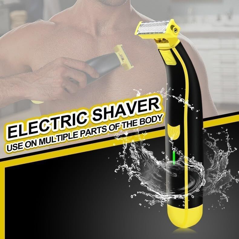 Full Body Washed Wet and Dry Shaver,Men's Electric Shaver Rotary Facial Shaver