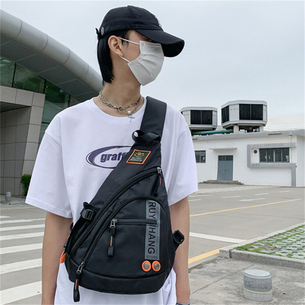 Men Chest Bag Shoulder Backpack Large Sling Cross Body Satchel Bag Outdoor NEW