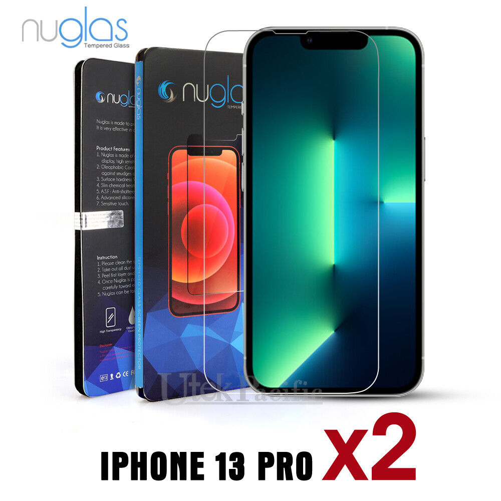 2xFor iPhone 15 14 13 12 11 Pro XS Max XR 8 Plus Tempered Glass Screen Protector