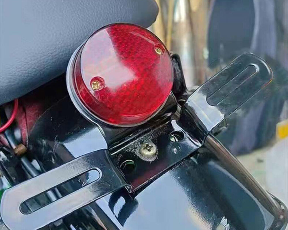 Universal Motorcycle Tail Stop Brake Light Number License Bulb Retro Lamp 12V