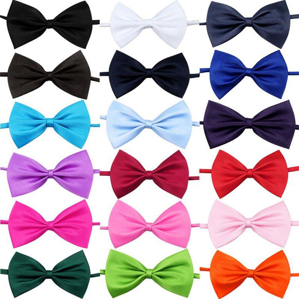 5PCS Pet Collar Bow Tie Dog Cat Puppy Adjustable Wedding Party Formal Neck Tie