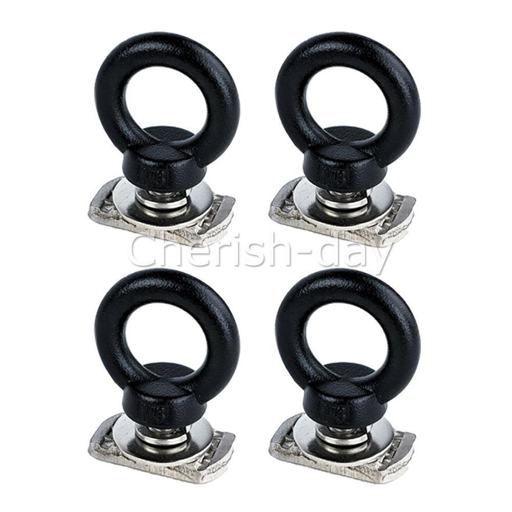 M8 Eye Bolts Tie Down Kit of 6 for Rhino Rack Pioneer Platform Roof Rack Black