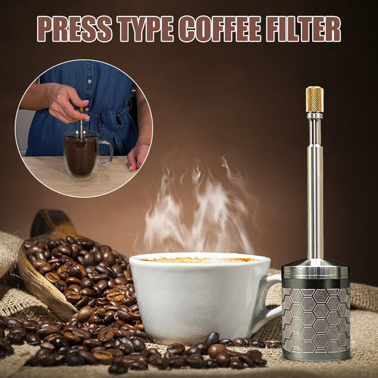 Portable Travel Coffee Brewer Final press Reusable Coffee Filter Coffee Maker