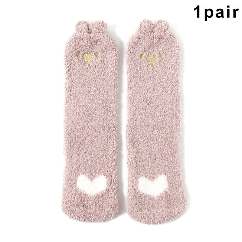 Winter Cat Claws Cute Thick Warm Sleep Floor Socks for Women Girl Home Indoor #T