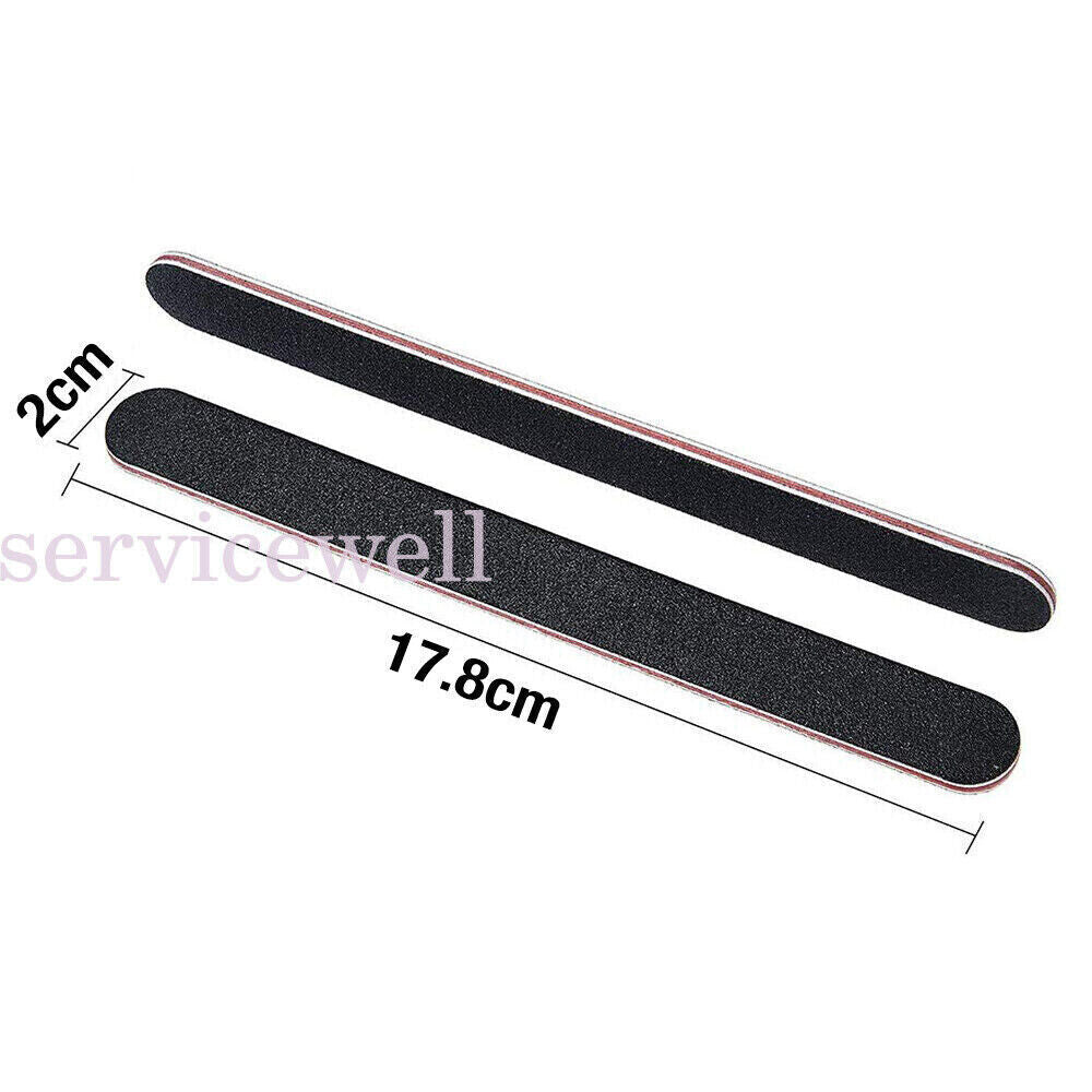 Professional Nail File Sanding Buffer100/180 Grit Manicure Art Pedicure Salon10x