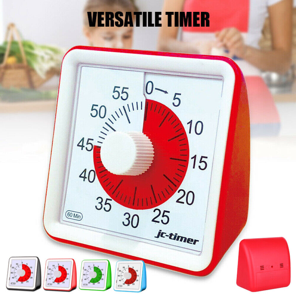 60 Minute Visual Analog Timer Silent Timer Time Management Tool Countdown Clock