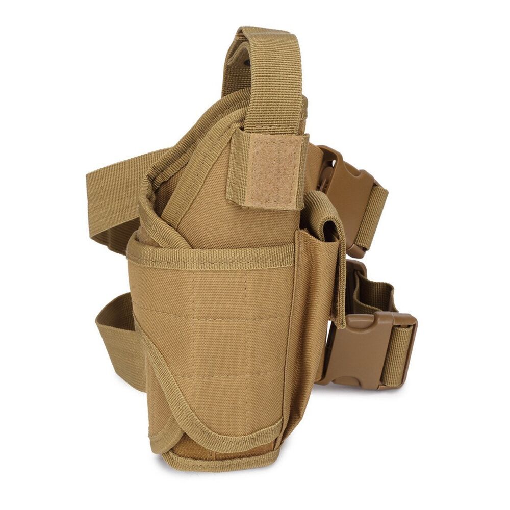 Military Sports Hunt Pistol Pouch Leg Tactical Thigh Holster Puttee Gun