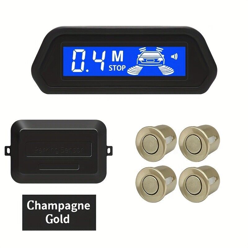 LED Reverse Sensor Backup Radar Display 4 Parking Car Parking Sensors System Kit