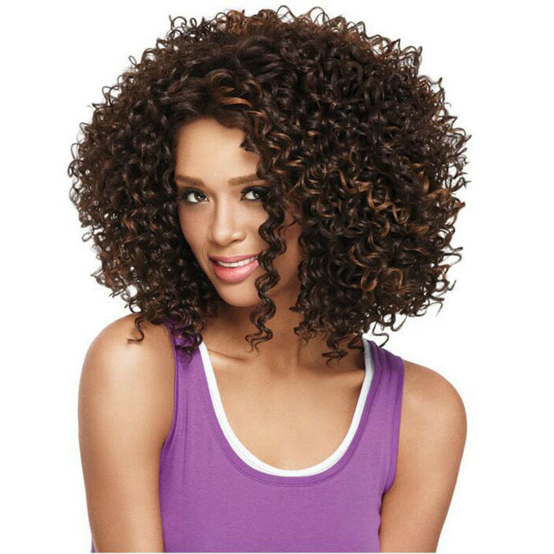 Long Full Wavy Front Lace Wig Afro Kinky Curly Natural Hair Wigs Women Black new