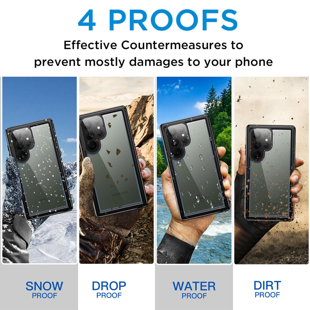 For Samsung Galaxy S22 S23 Ultra S22 Case Waterproof Shockproof Heavy Duty Cover