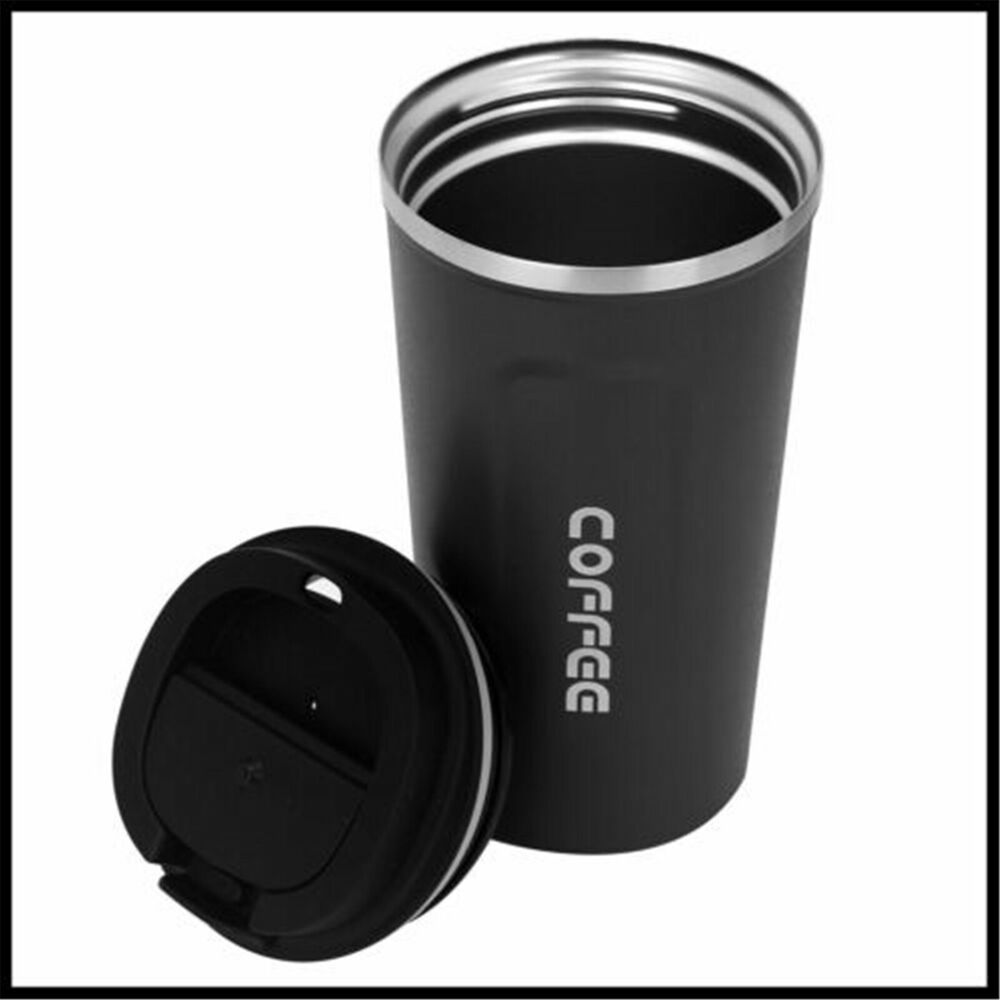 Insulated Reusable Coffee Mug Vacuum Travel Cup Thermal Stainless Steel Flask