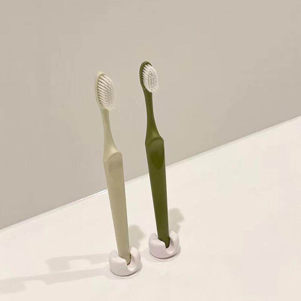 Simple Suction Cup Toothbrush Holder Bathroom Wall Perforated