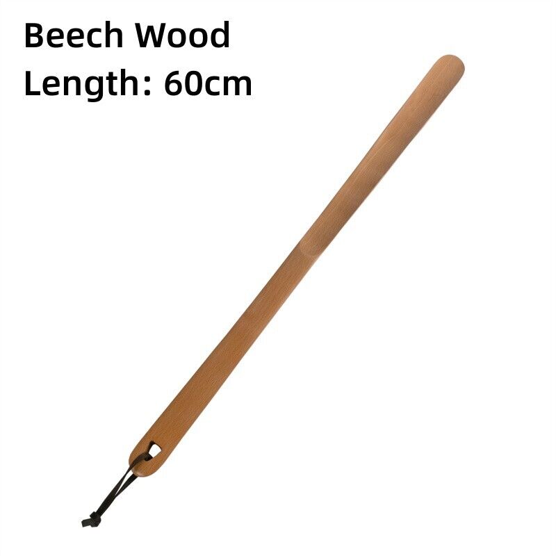 Walnut Wood Shoe Horn Professional Lazy Shoe Helper Long Handle Lifter Tool 60cm