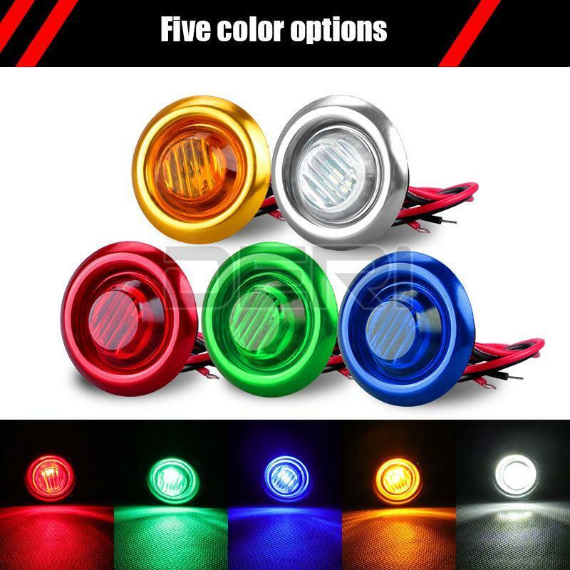 50x LED Side Marker Light Truck Trailer Lorry Red Amber White Green Blue 12V 24V