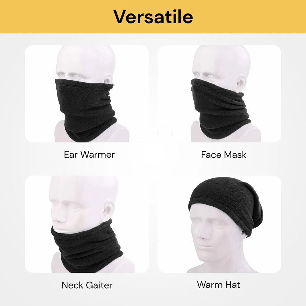 Winter Warm Fleece Snood Scarf Neck Warmer Beanie Hat Ski Balaclava Men Women