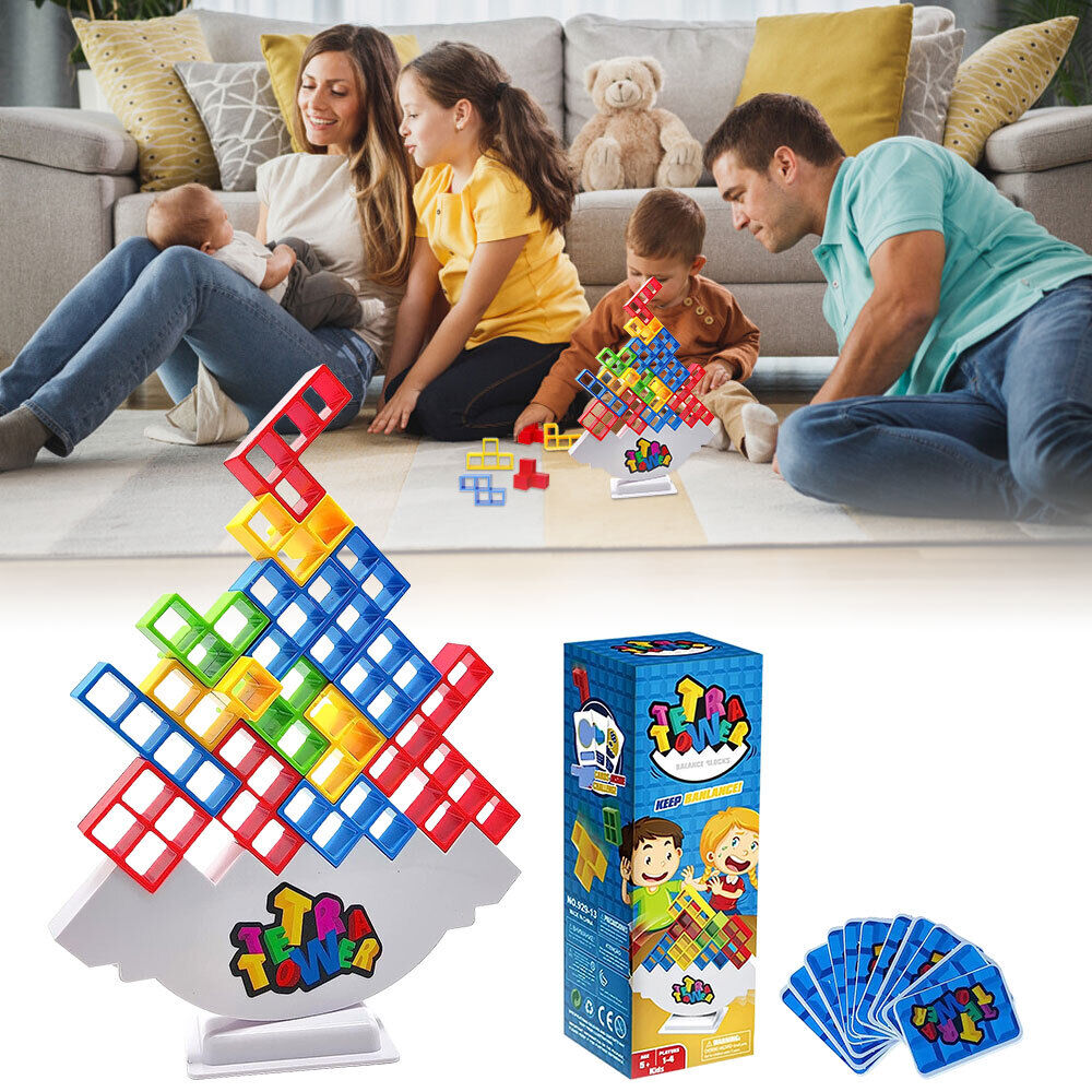 Tetra Tower Balancing Stacking Toys,Board Games for Kids & Adults Games #T