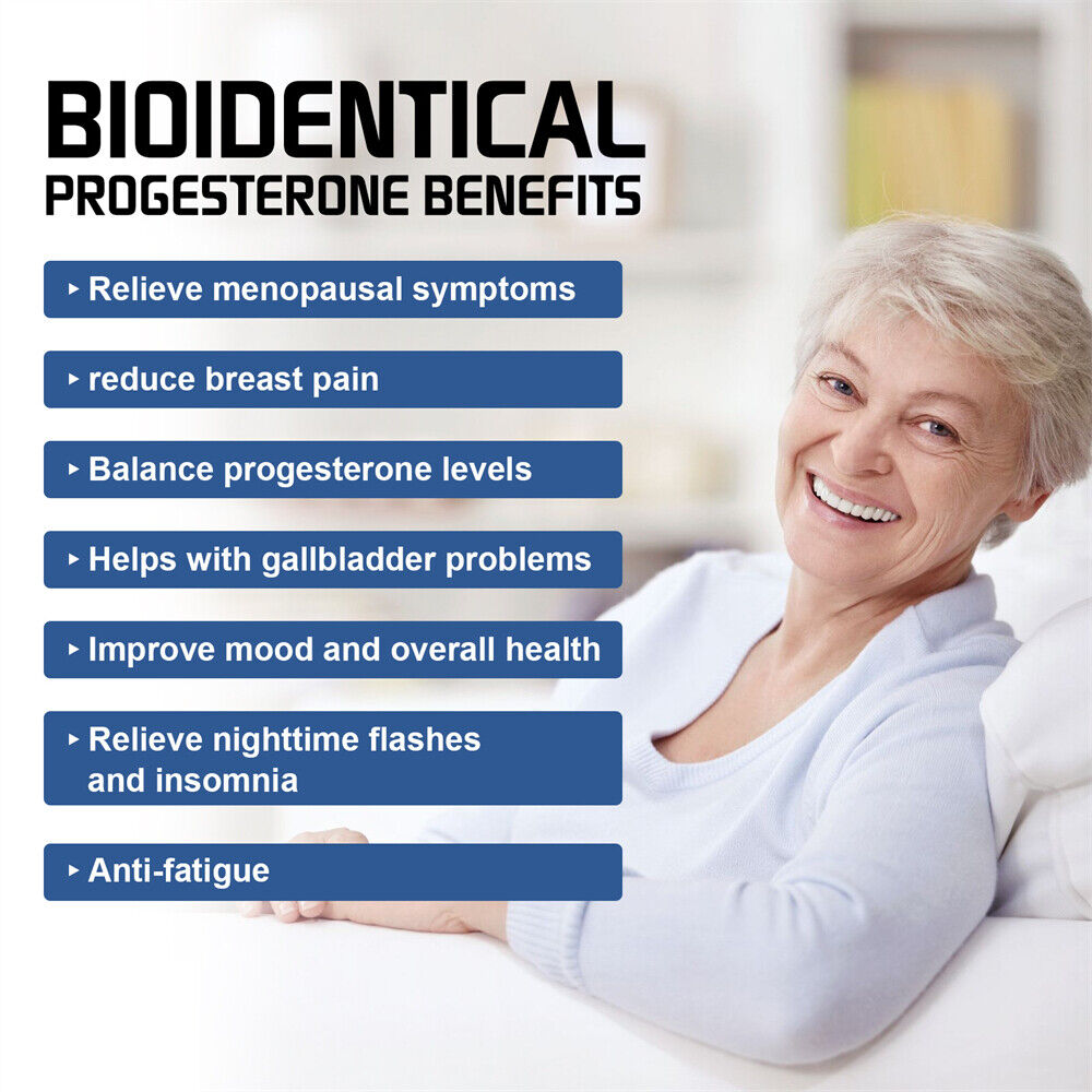 Progesterone Cream for Menopause Relief Bio-identical Balance Healthy Therapy #