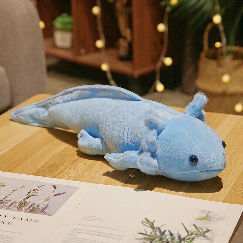 NEW 45cm Simulation Axolotl Animal Soft Stuffed Plush Doll Toy Pillow Kids Gift