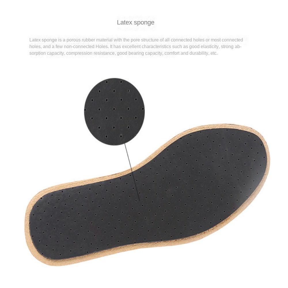 For Shoes Leather Insoles Men Women Insert Insole Cowhide Shoe Pads Shoe