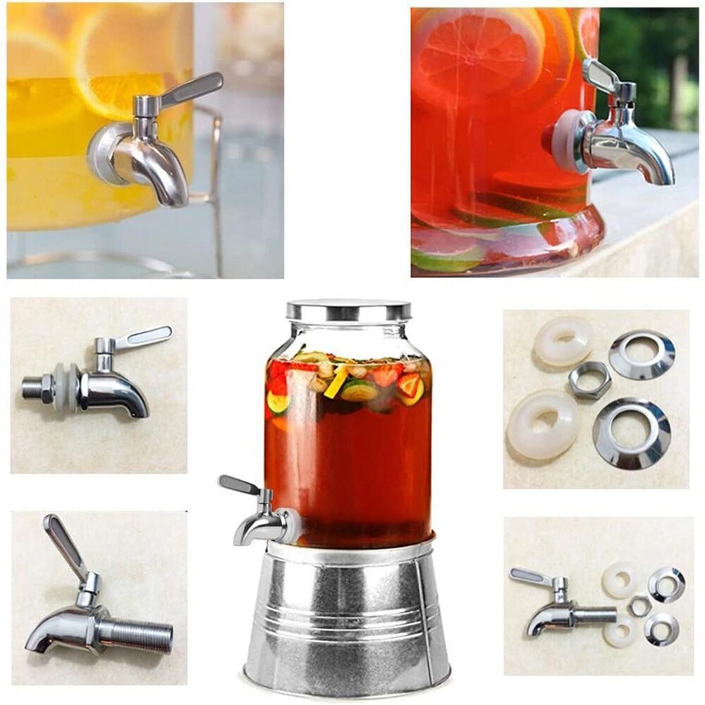 2x Stainless steel Spigot Tap Faucet 16mm Wine Barrel Drink Beverage Dispenser HOT