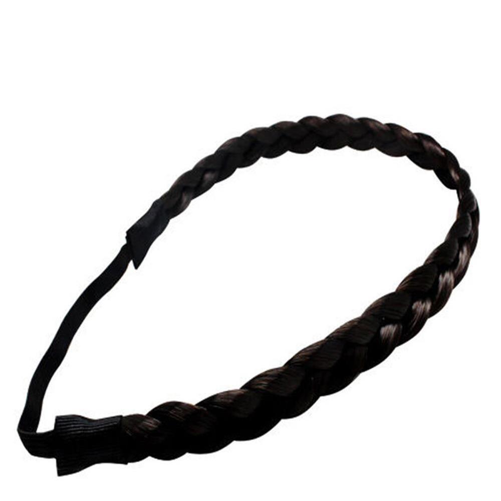 Hair Band Plaited Headband Synthetic Wig Braided Elastic Band Hair Extension