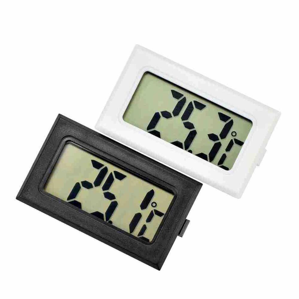 Mini Black Embedded LED Digital Thermometers Temperatures Coolings