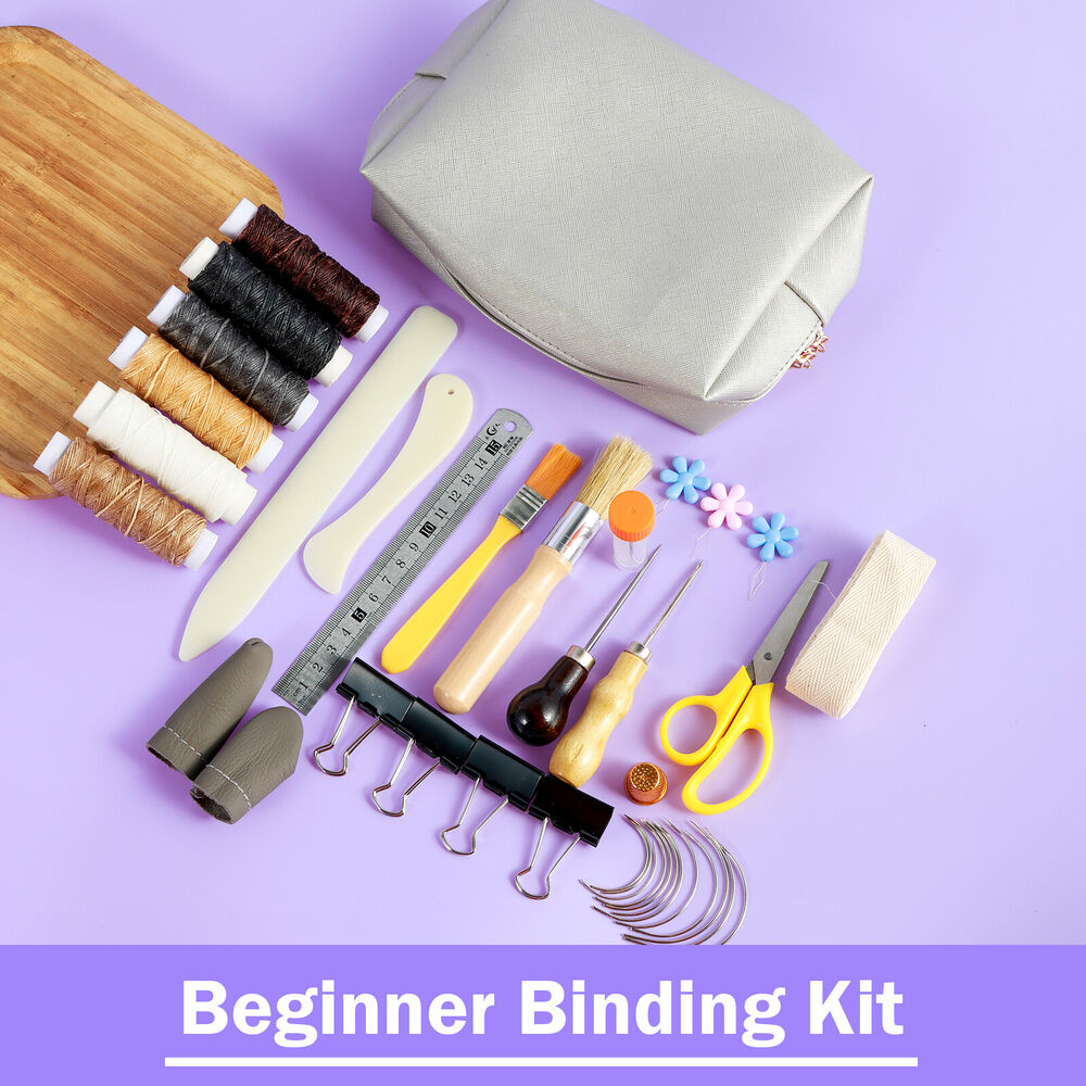 49 Pcs Bookbinding Kit Hand Book Binding Starter Tools Set Book Binding