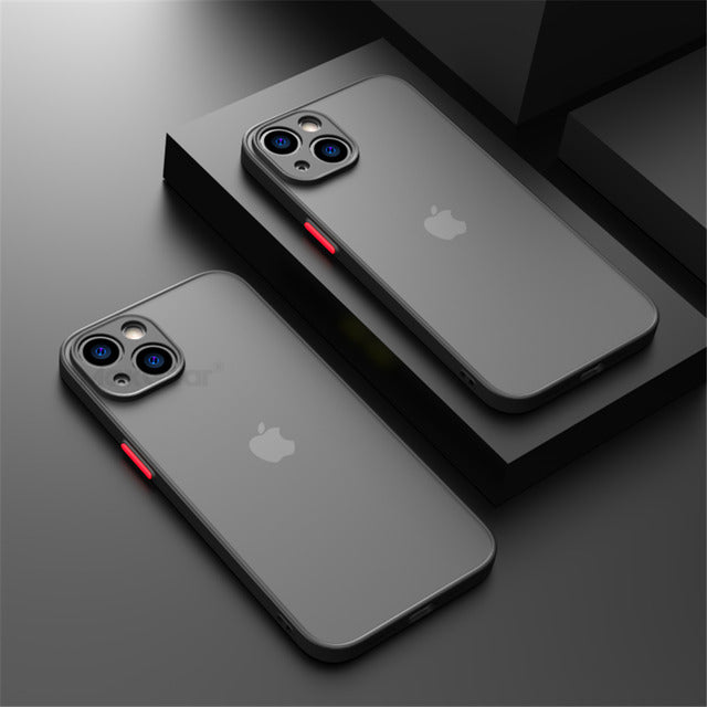 Matte Shockproof Armor Case For iPhone 15 14 13 12 11 Pro Max XR XS 8 7 SE Cover