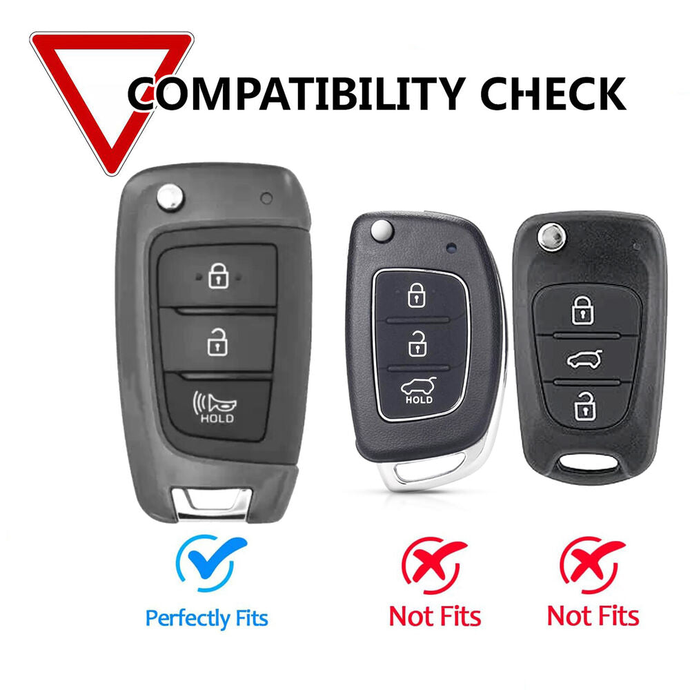 3 Buttons Remote Key Case Cover Shell For Hyundai Accent Elantra Verna Solaris