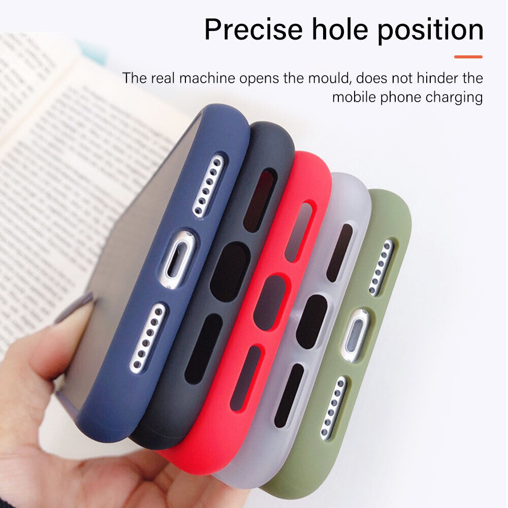 Matte Shockproof Armor Case For iPhone 15 14 13 12 11 Pro Max XR XS 8 7 SE Cover