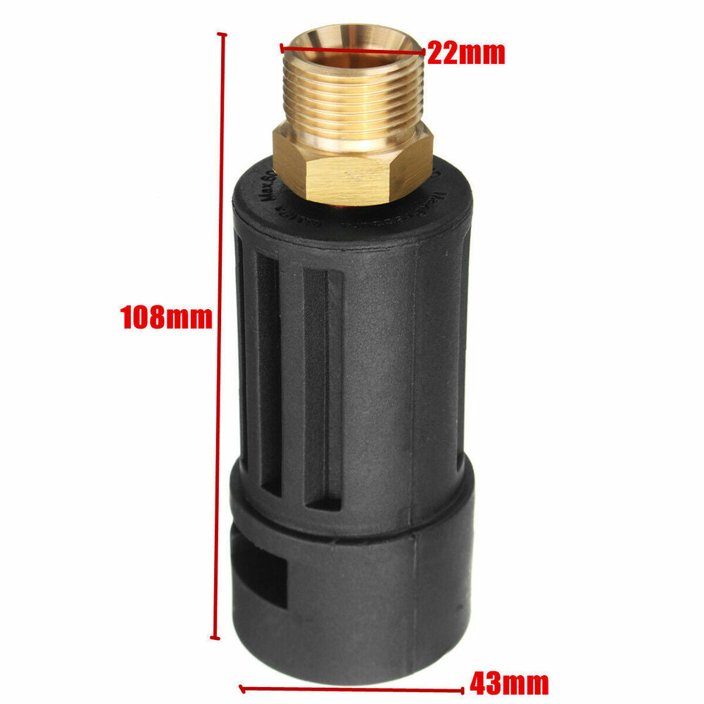 High Pressure Washer Gun Lance Fitting Adapter For Karcher K-series X M22M