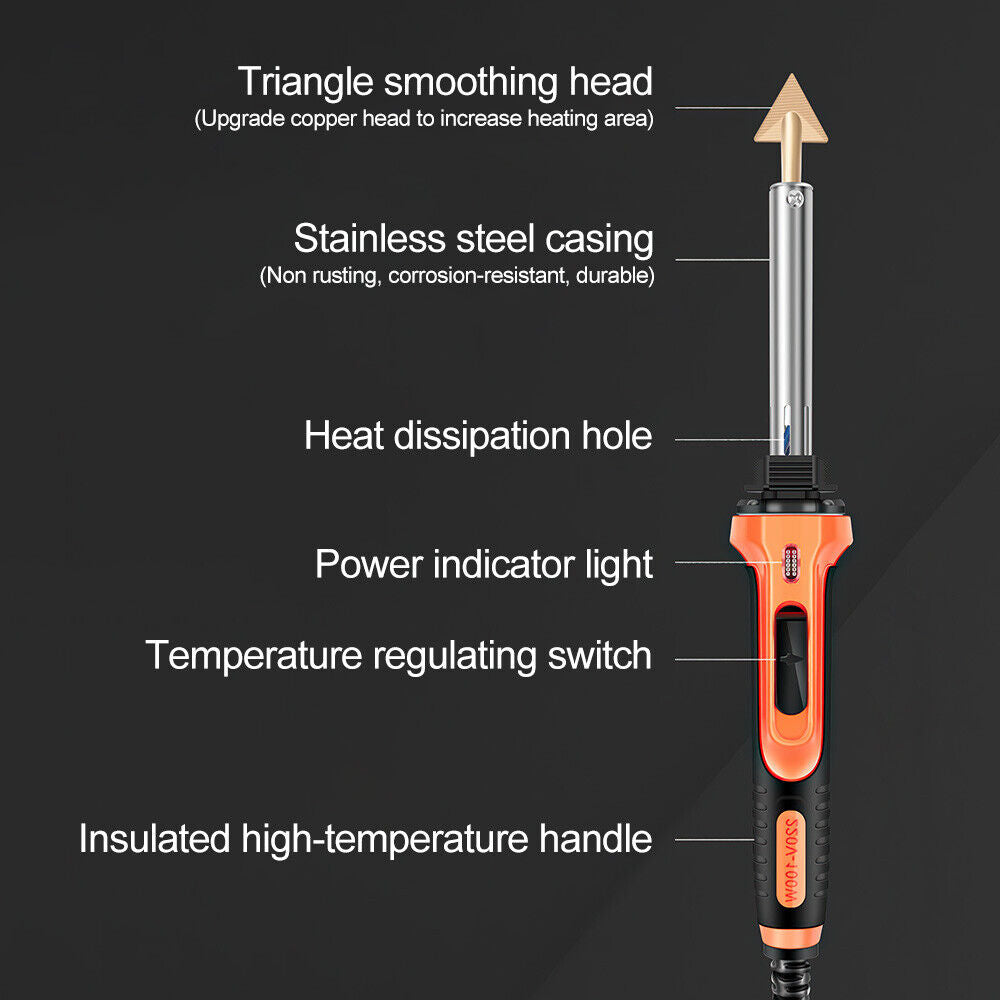 100W Temperature Control Plastic Welding Repair Tool Fast Heating Plastic Welder