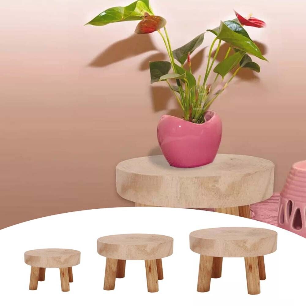 New Wooden Plant Stand Flower Pot Base Holder Stool Display Plant Stand Shelf