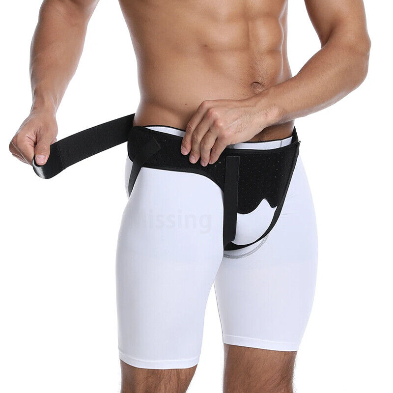 Men Hernia Support Belt Truss Brace Sports Inguinal Groin Hernia Pain Relief