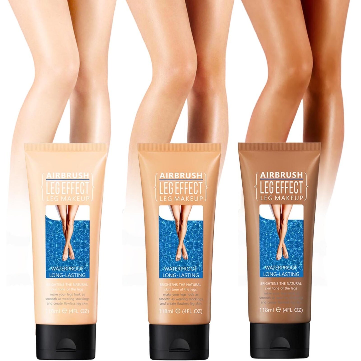 Leg Makeup Leg Concealer Waterproof Skin Color Bronze Liquid Body Cream