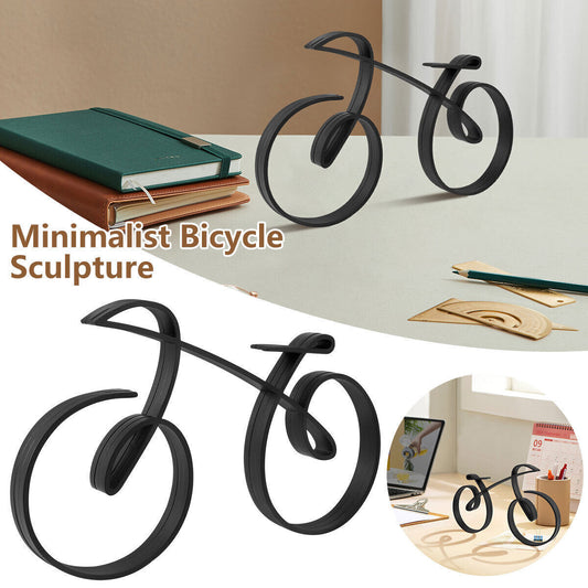 Wire Framed Bicycles Decoration Minimalistic Bicycle Sculpture Iron #T