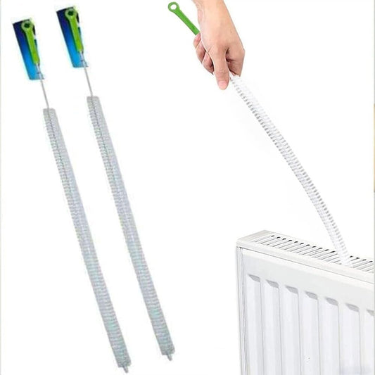 Long Reach Flexible Radiator Heating Brush Duster Bristle Cleaner 70cm UK SELLER