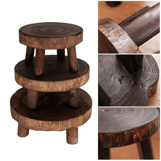 New Wooden Plant Stand Flower Pot Base Holder Stool Display Plant Stand Shelf