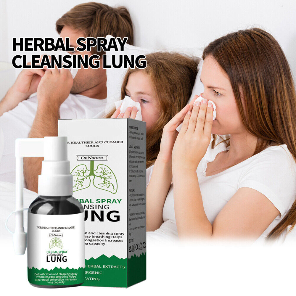 Herbal Spray Cleansing Lung Organic Herbal Throat Oral Relief Throat