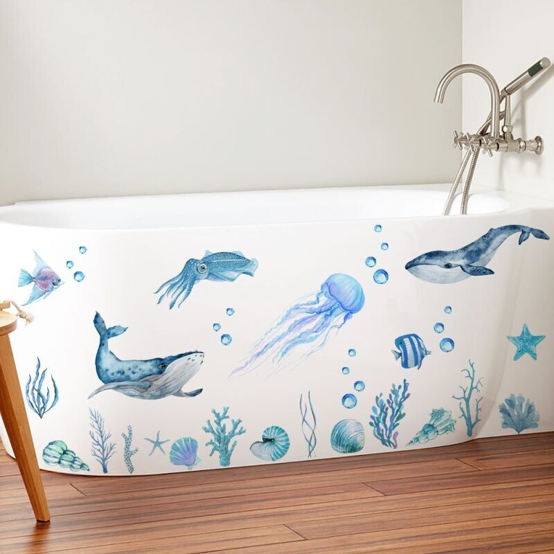 Wall Sticker Animal Sea Scenery Vinyl Mural Arts Kids Bedroom Nursery Home Decor