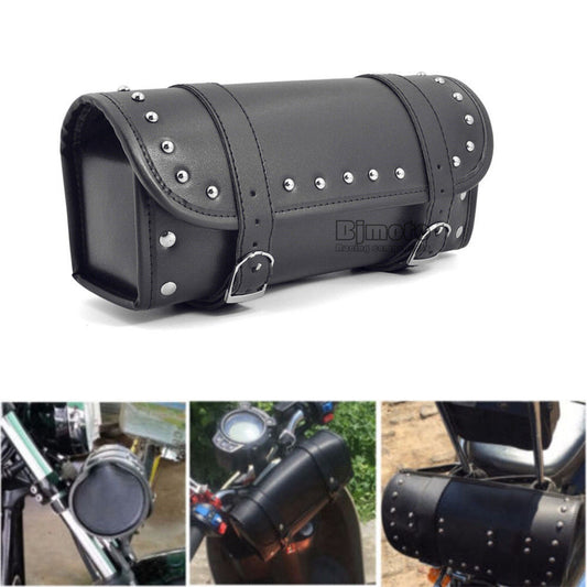 Universal Motorcycle Handlebar Saddle Bag Roll Tool Bag Luggage For Harley