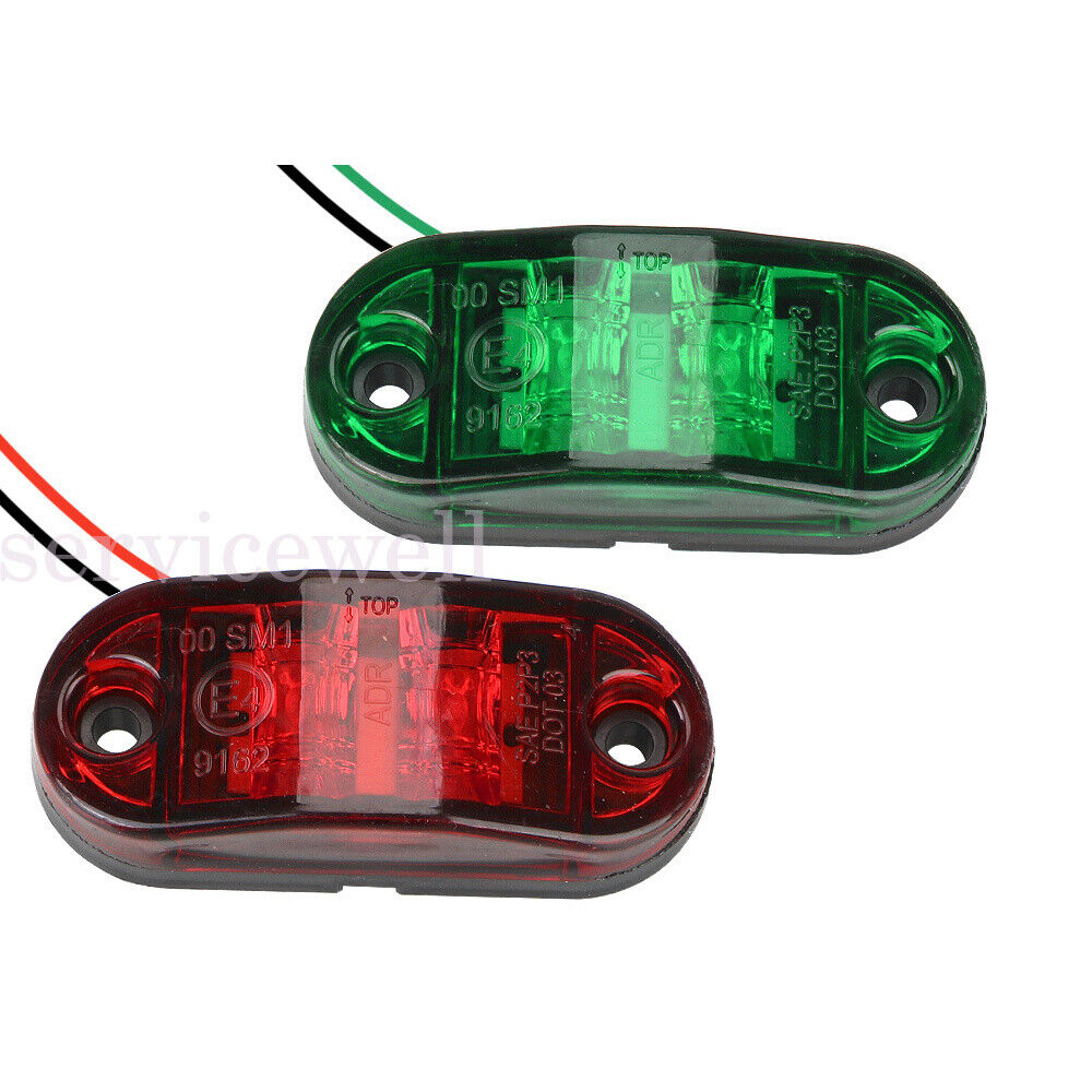 LED Signal Nav Navigation Lights Strip Port Starboard Marine Boat Red & Green