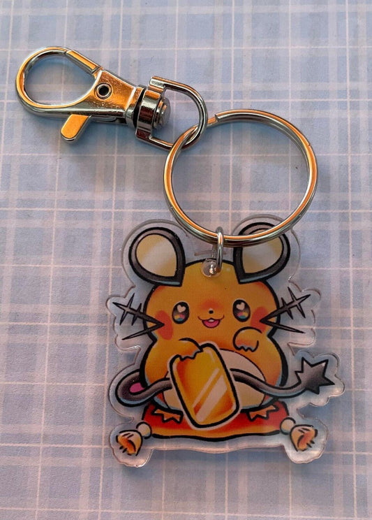 Keychain Keyring Keychain bag tag luggage acrylic DEDENNE image both sides