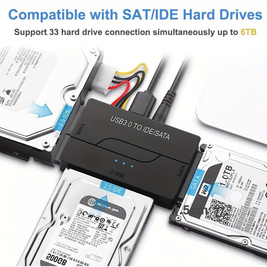 USB 3.0 To SATA 3.5 2.5 Hard Drive Adapter Cable For Samsung Seagate WD HDD SFD