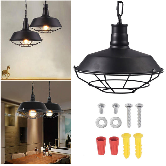 Industrial Rustic Ceiling Light Shade Restaurant Pendant Fixture Lamp Housing