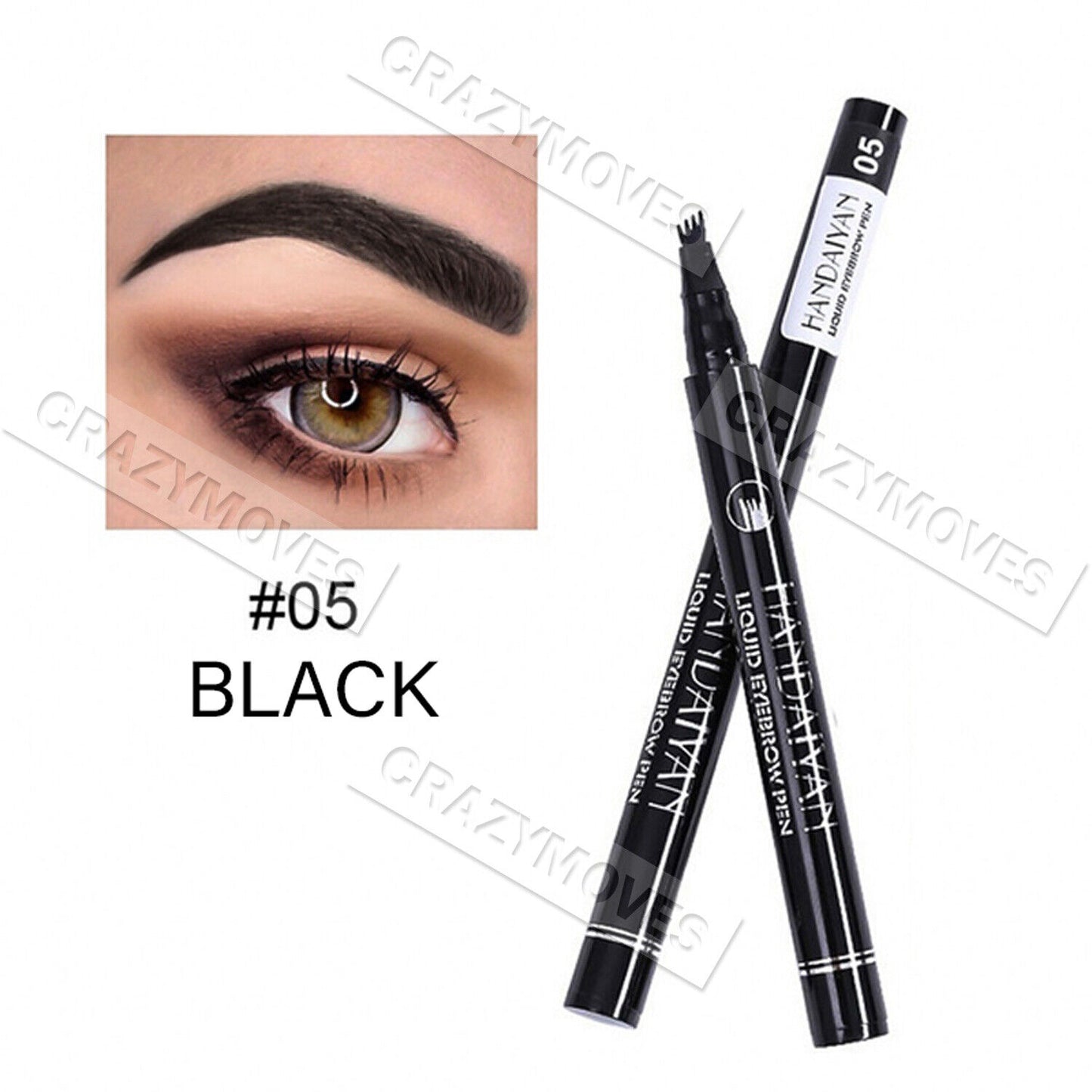 New Microblading Tattoo Eyebrow Ink Pen Eye Brow Pencil Brow Enhancer Stencil