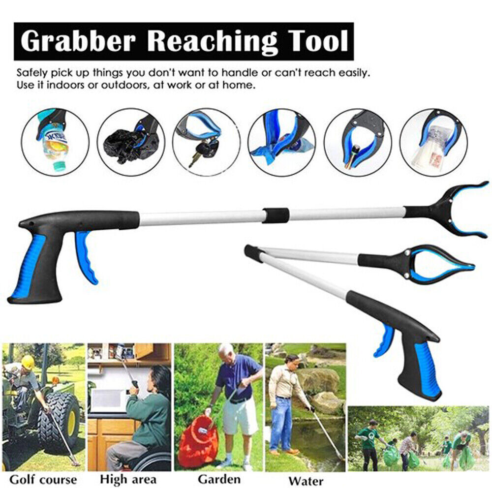 Heavy Duty Grabber Tool Industrial Pick Up Stick Hand Grip Reach Trash Reacher